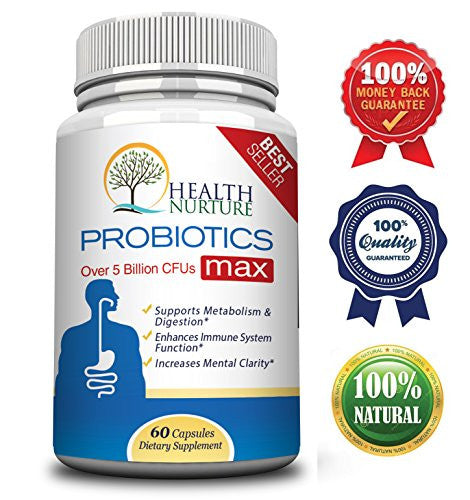 HEALTH NURTURE PROBIOTICS MAX STRENGTH-5.75 BILLION Micro-organisms per capsule