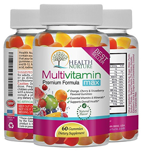 HEALTH NURTURE MULTIVITAMIN MAX - Gummy Vitamins for Men and Women